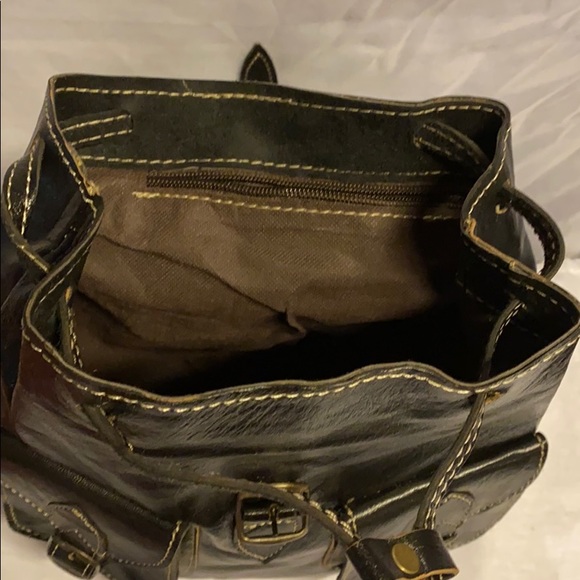 Moroccan Leather Backpack - Picture 9 of 15